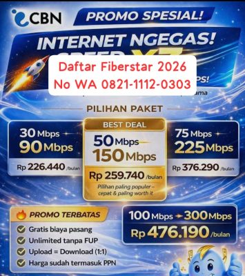 Daftar Harga Fiberstar